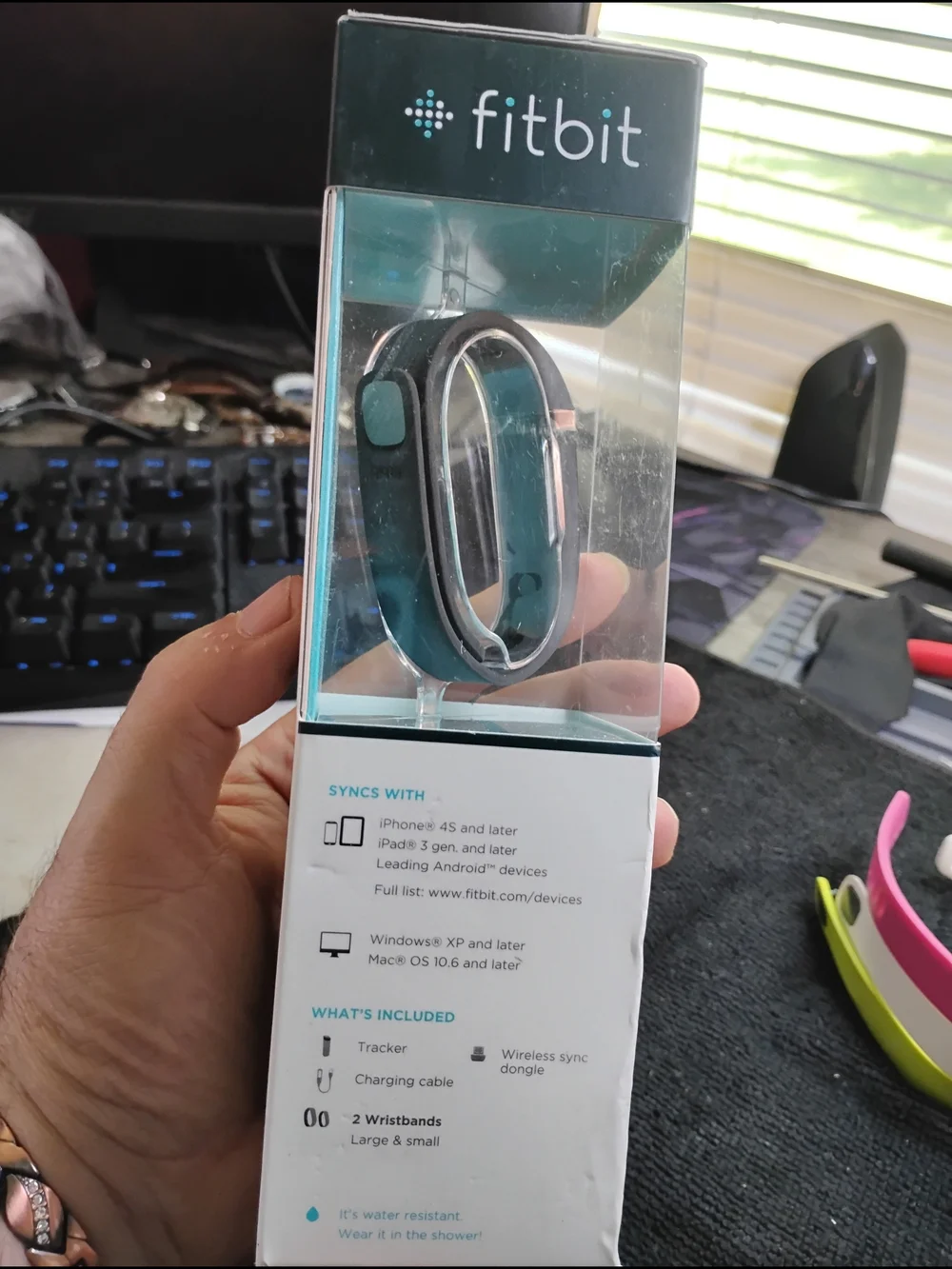 Fitbit Flex Wireless Wristband - Pink/White/Yellow Bands